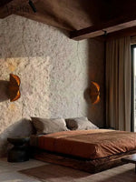 Applique Murale Rétro Rustique Scandinave Bois Nature Chambre