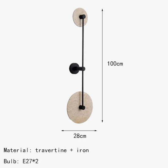 Applique Murale Ronde Design Zen Lumineux. Chambre