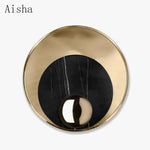 Applique Murale Ronde Élégante Design Contemporain Chambre