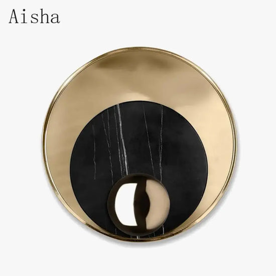 Applique Murale Ronde Élégante Design Contemporain Chambre