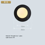 Applique Murale Ronde Scandinave Lumineuse Design. Comme Chambre