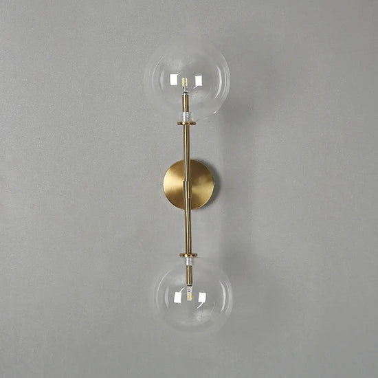 Applique Murale Ronde Verre Design Scandinave Élégant Chambre