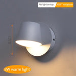 Applique Murale Rotative Design Contemporain Élégant A-Blanc-3000K / C.a. 110 V Chambre