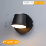 Applique Murale Rotative Design Contemporain Élégant A-Noir-3000K / C.a. 220 V Chambre