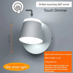 Applique Murale Rotative Design Contemporain Élégant Blanc-6500K-Touch / C.a. 110 V Chambre