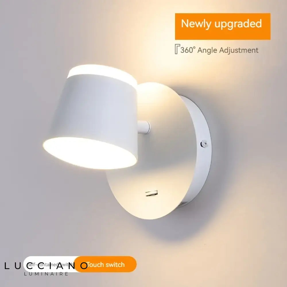 Applique Murale Rotative Design Contemporain Élégant Chambre