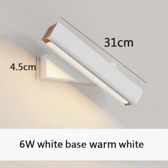 Applique Murale Rotative Nordique Élégante Et Moderne Blanc Blanc Chaud L Chambre