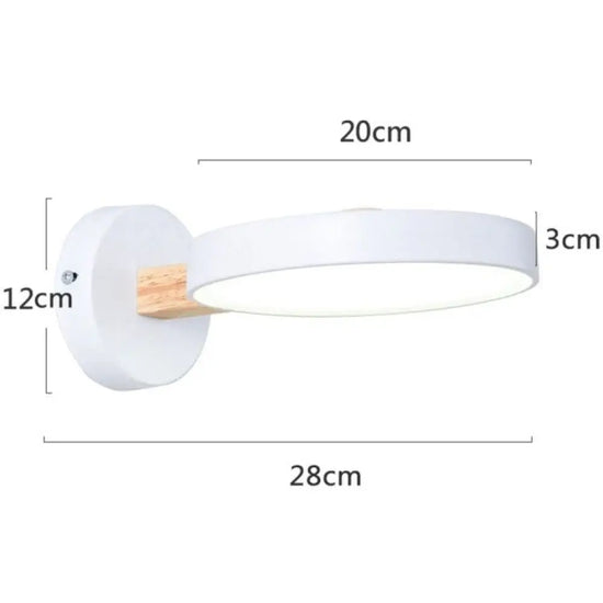 Applique Murale Scandinave Bois Design Moderne Élégant Blanc Chambre