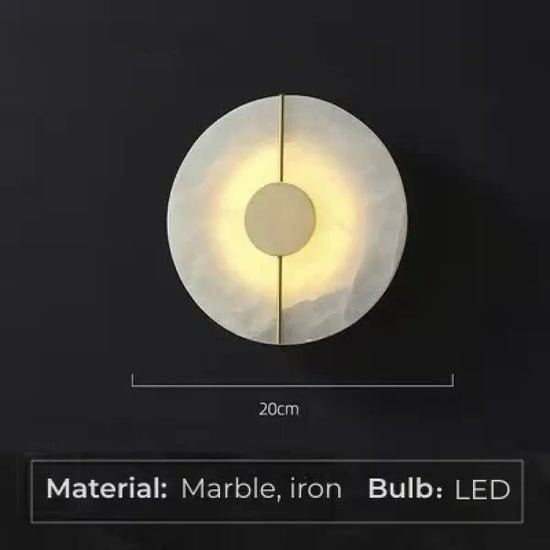 Applique Murale Simple Marbre Lumineux Élégant B / 21Cm Warm White (2700-3500K) Chambre