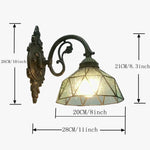 Applique Murale Style Tiffany Vitrail Coloré Artisanal Applique Chambre