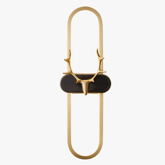 Applique Murale Tête Cerf Cuivrée Design Scandinave Chambre