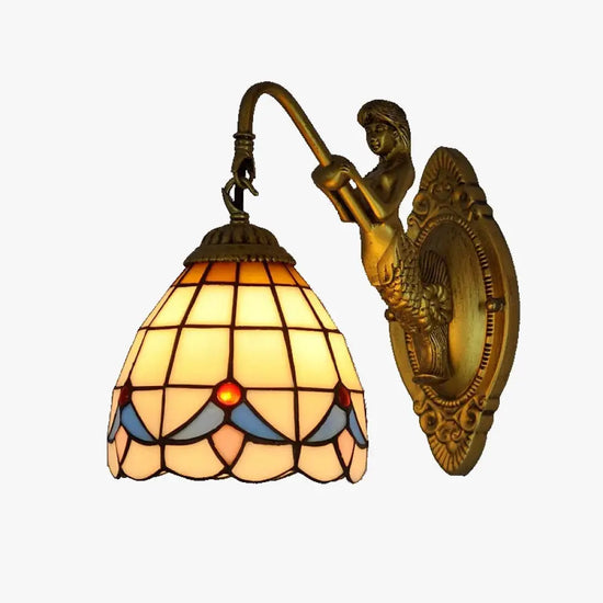 Applique Murale Tiffany Lumière Sirène Élégante Chambre