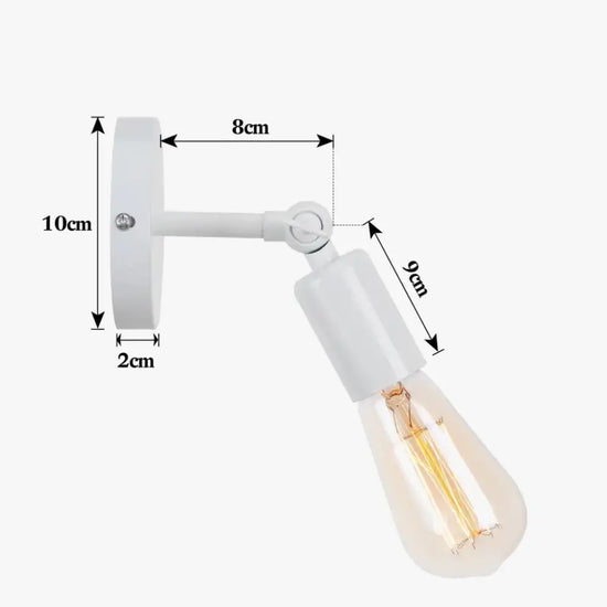 Applique Murale Vintage Design Rétro Élégant Chambre