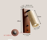 Applique Murale Vintage Élégante Et Unique. Couleur Bois De Noyer / Blanc Chaud (2700-3500K) Chambre