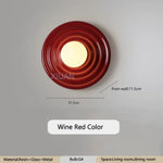 Applique Murale Vintage Élégante Japonaise Design. Couleur Rouge Vin / 3 Température De Couleur