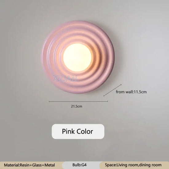 Applique Murale Vintage Élégante Japonaise Design. Rose / 3 Température De Couleur Chambre