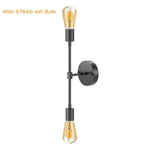 Applique Murale Vintage Élégante Rétro Lumière Noir St64G Chambre