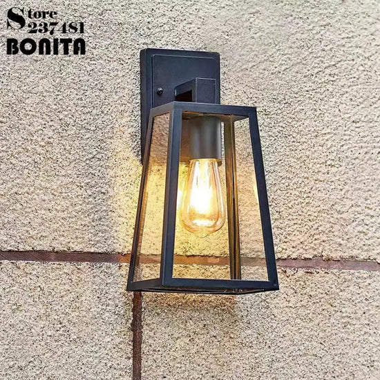 Applique Murale Vintage Industrielle Design Métallique Transparente Chambre