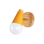 Applique Nordique Simple Pour Enfants Jaune / Sans Ampoule Murale Chambre
