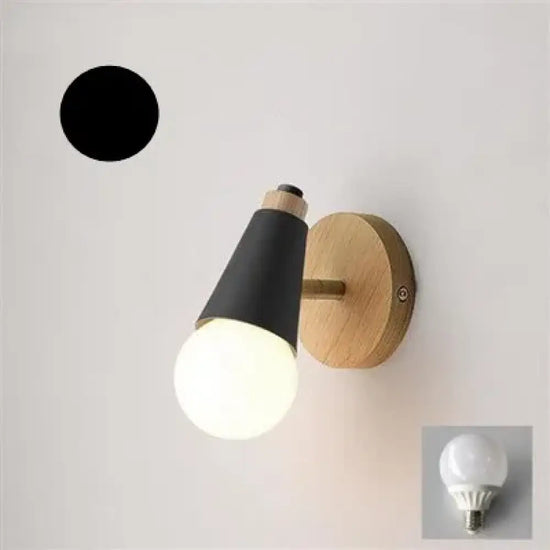 Applique Nordique Simple Pour Enfants Noir / Sans Ampoule Murale Chambre