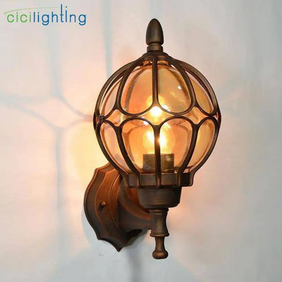 Applique Rustique En Cage Ancienne Luminaire Doré