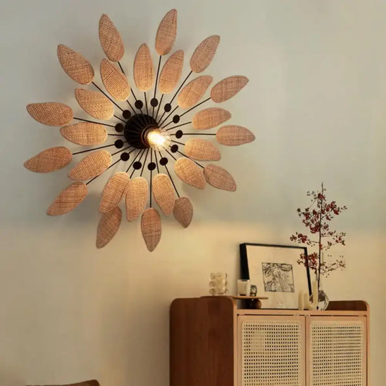 Appliques Murales Rotin Élégance Naturelle Zen Applique Murale Chambre