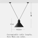 Art: Lustre Led Design Suspendu Noir - 1 Lampe Luminaire Chambre