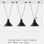 Art: Lustre Led Design Suspendu Noir - 3 Lampes B Luminaire Chambre