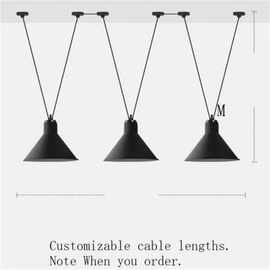 Art: Lustre Led Design Suspendu Noir - 3 Lampes B Luminaire Chambre