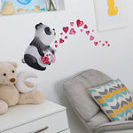 Autocollants muraux panda fluorescents
