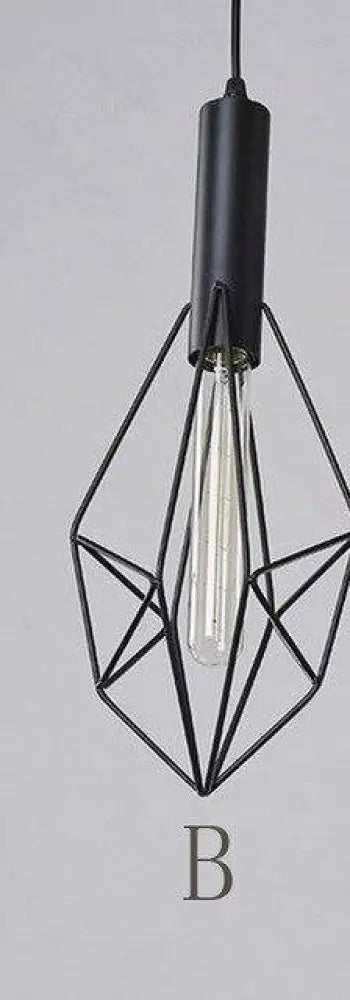 Cage Suspension Pyramidale Diamond B Luminaire Chambre