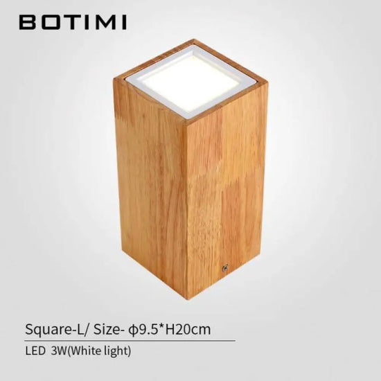 Cube Led Moderne En Bois Loft / L Froide Luminaire Chambre