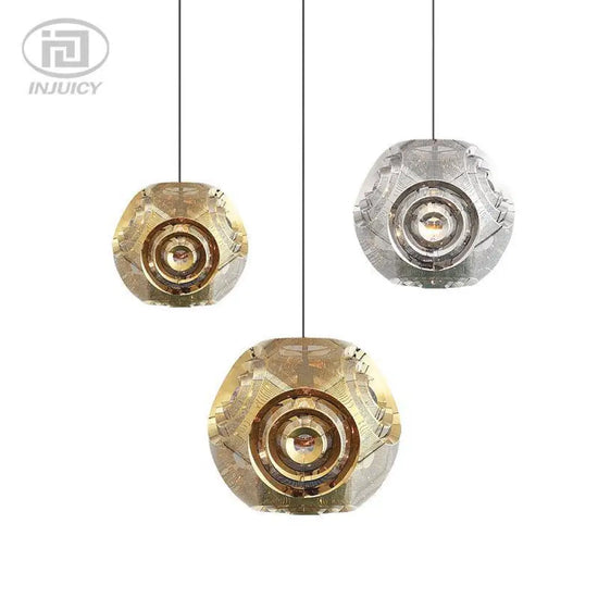 Design Doré Ou Argenté Ajouré Luminaire