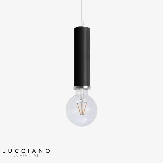 Design Led Tube Coloré Suspendu Noir Luminaire Chambre