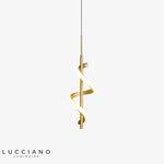 Design Ondulé Polino En Led Métal A - Doré / Chaude Luminaire Chambre