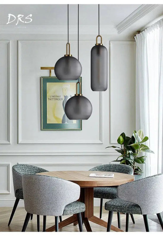 Design Suspension Boule En Verre Luminaire Chambre