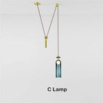 Design Suspension Multi-Lampes Pulley C Luminaire Chambre