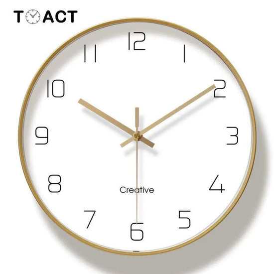 Horloge Ronde Murale Paro 30Cm Luminaire Doré