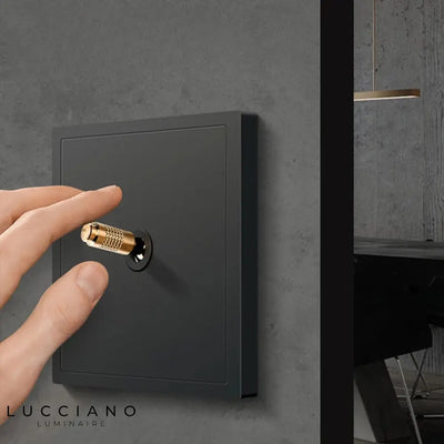 Designer plastic rocker wall switch