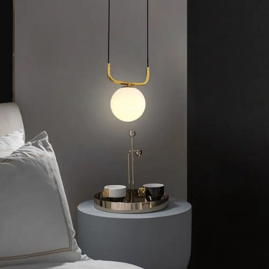 Katneep: Suspension Globe Doré Moderne Luminaire Chambre