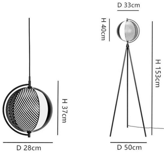 Lampadaire Led Design Tripode Noir Luminaire Chambre