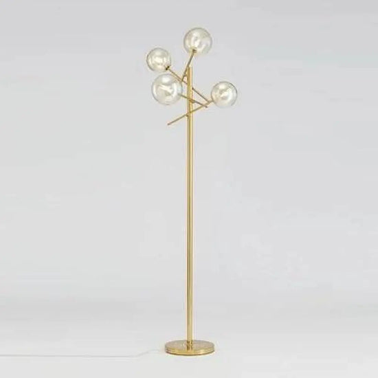 Lampadaire Led Doré Branches Boules Verre Luminaire Chambre