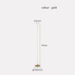 Lampadaire Led Lucien Minimaliste Design Doré Luminaire Doré