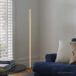 Lampadaire Led Lucien Minimaliste Design Luminaire Doré