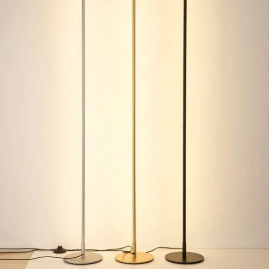 Lampadaire Led Lucien Minimaliste Design Luminaire Doré