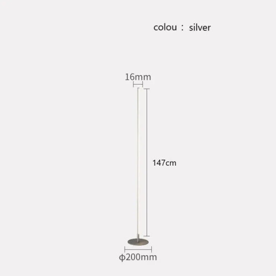 Lampadaire Led Lucien Minimaliste Design Luminaire Doré