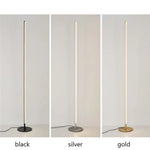 Lampadaire Led Lucien Minimaliste Design Luminaire Doré