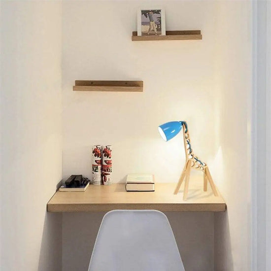 Lampe De Bureau Led Style Girafe Bleu Luminaire Chambre