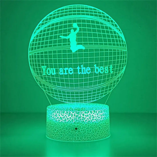 Lampe de Chevet 3D Basketball Tactile LED