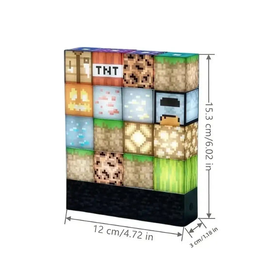 Lampe de Chevet Bloc Lumineux Minecraft